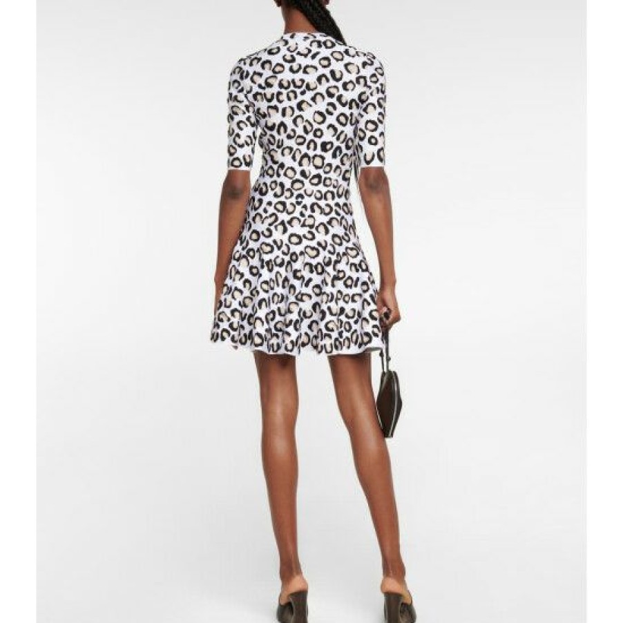 * Alaia Leopard-Print Minidress