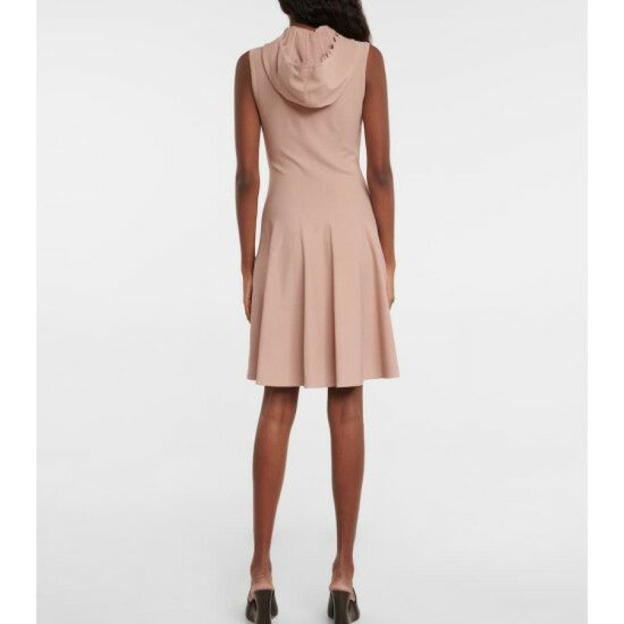 * Alaia Hooded Knit Minidress