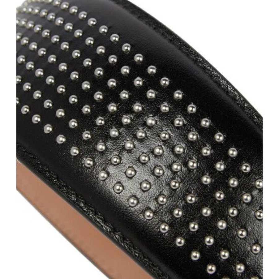 * Alaia Studded Leather Headband