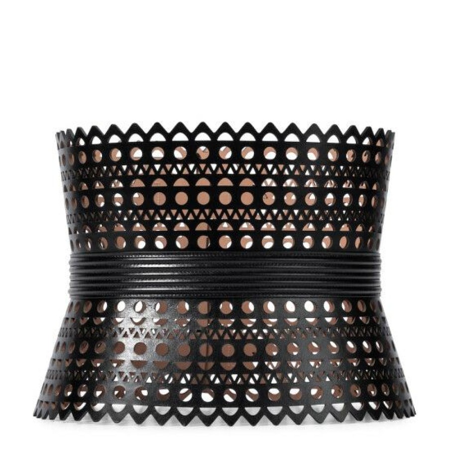 * Alaia Vienne Leather Corset Belt