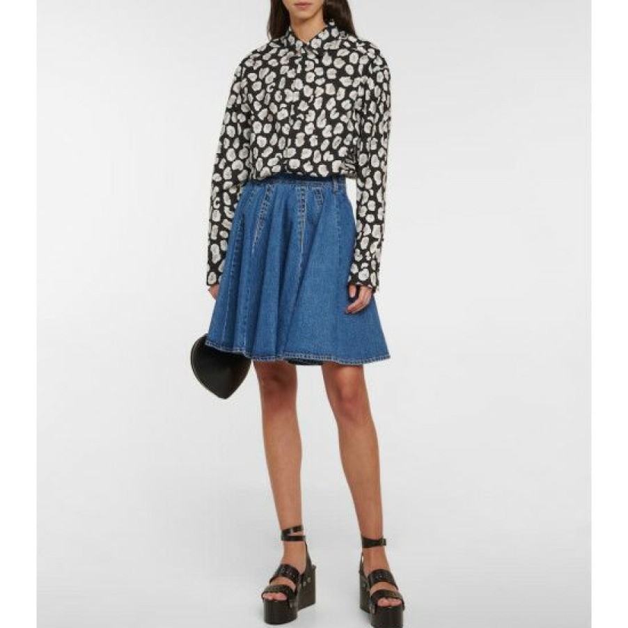 * Alaia Leopard-Print Cotton Shirt