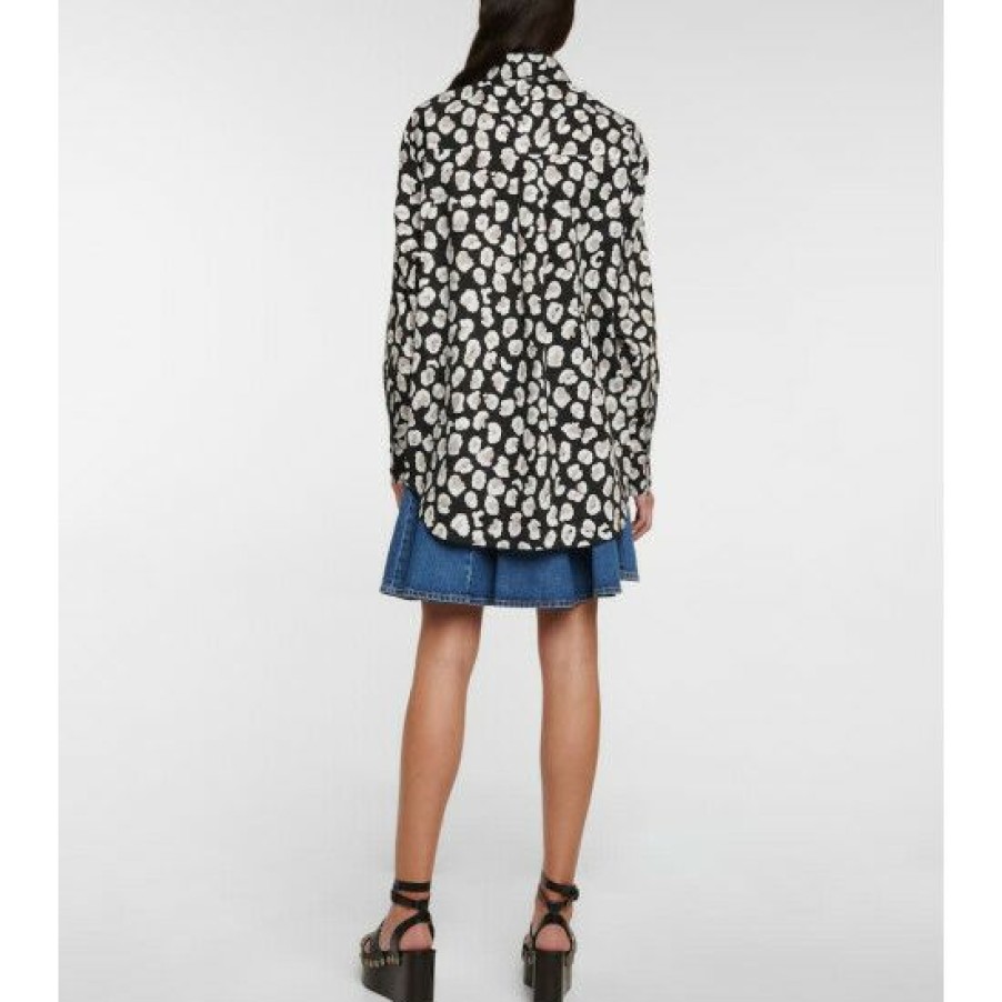 * Alaia Leopard-Print Cotton Shirt