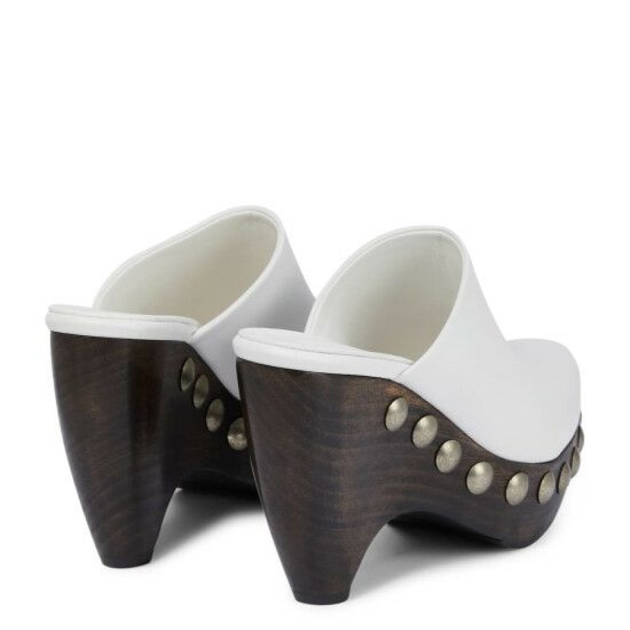 * Alaia Leather Clogs