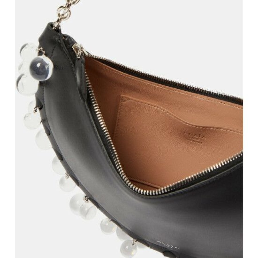 * Alaia Le Demi-Lune Small Leather Shoulder Bag