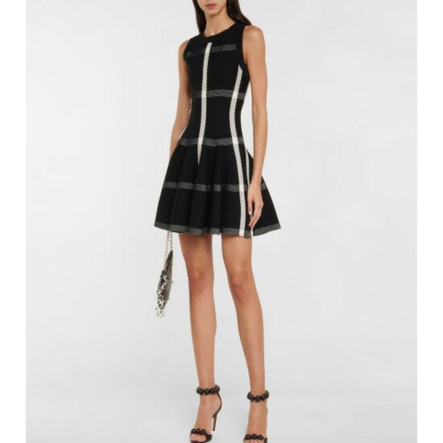 * Alaia Checked Minidress