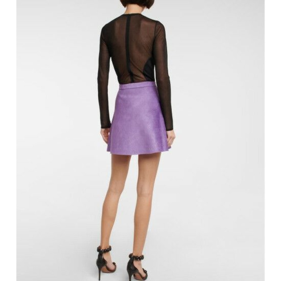 * Alaia Velvet Miniskirt