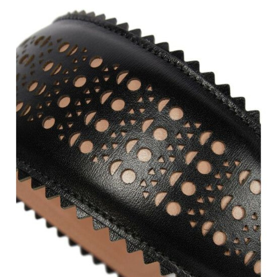 * Alaia Vienne Laser-Cut Leather Headband