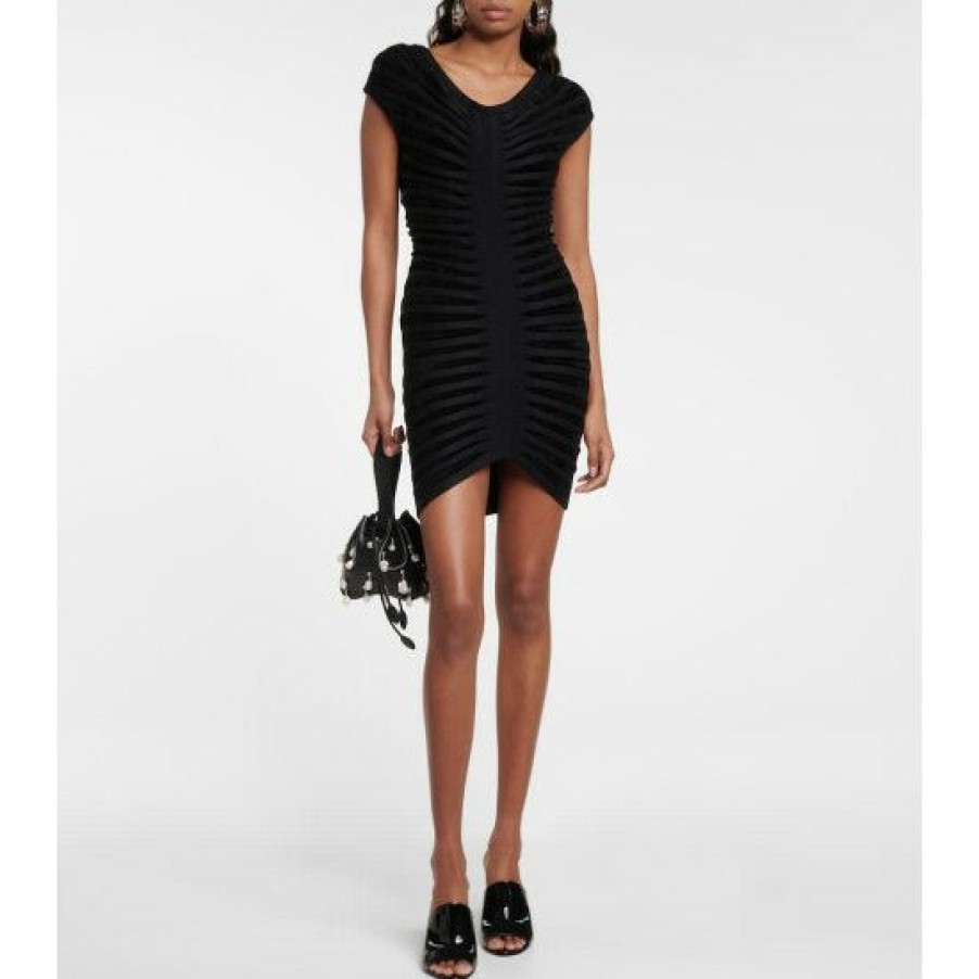 * Alaia Off-Shoulder Minidress