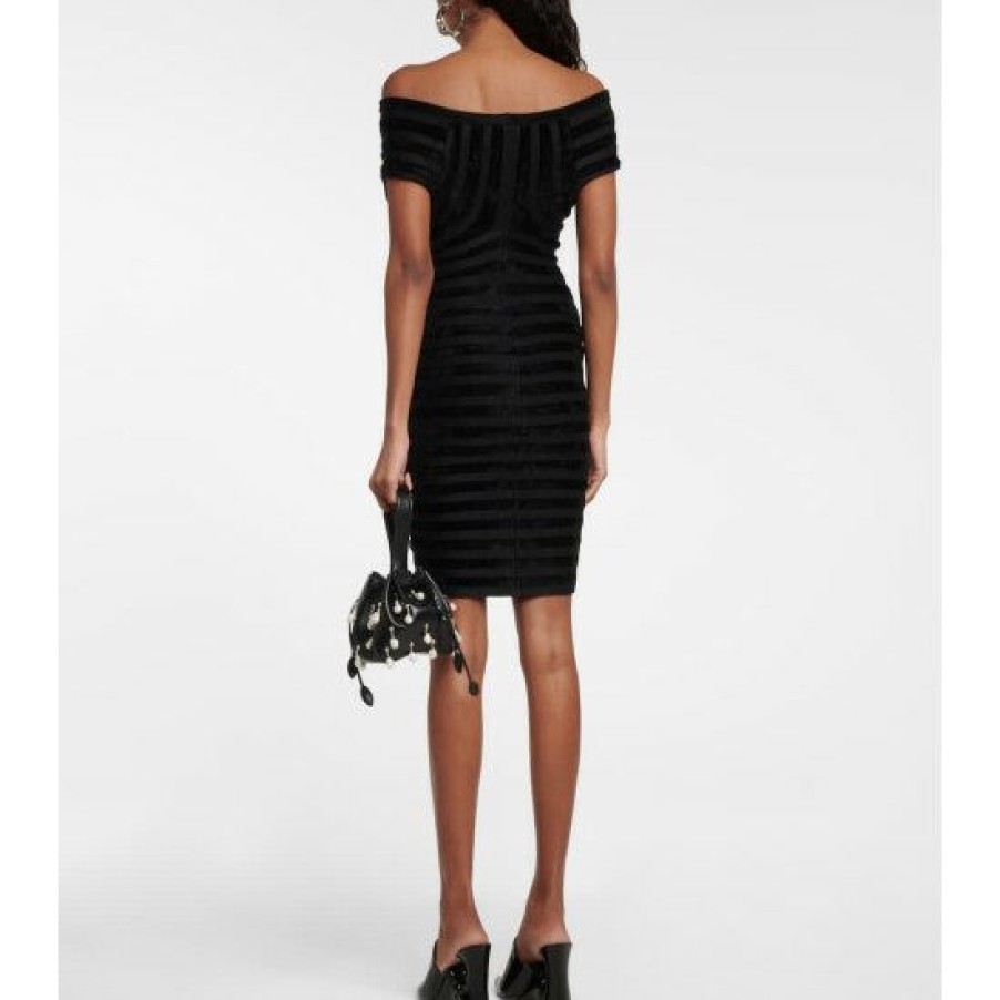 * Alaia Off-Shoulder Minidress