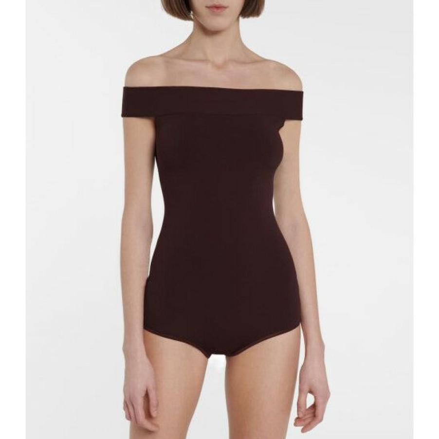 * Alaia Off-Shoulder Bodysuit