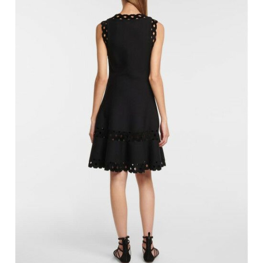 * Alaia Vienne Cutout Wool-Blend Minidress