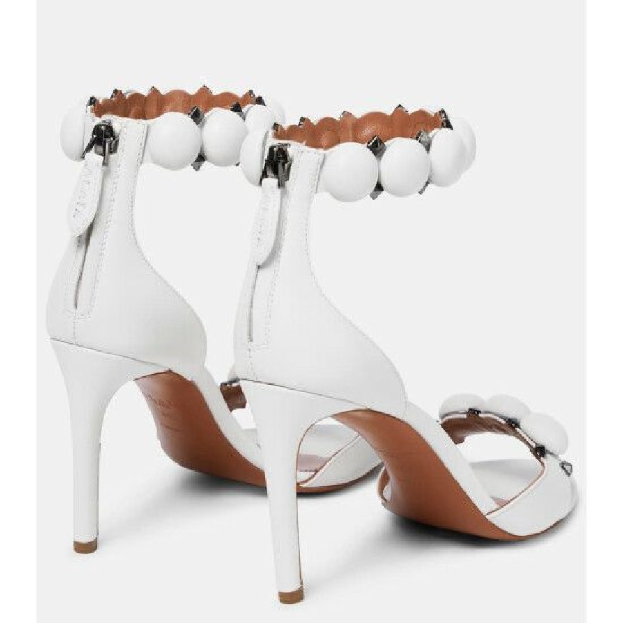 * Alaia La Bombe 90 Leather Sandals