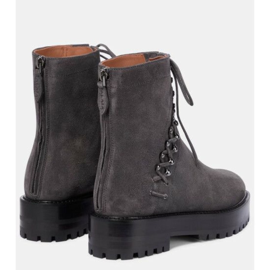 * Alaia Suede Ankle Boots