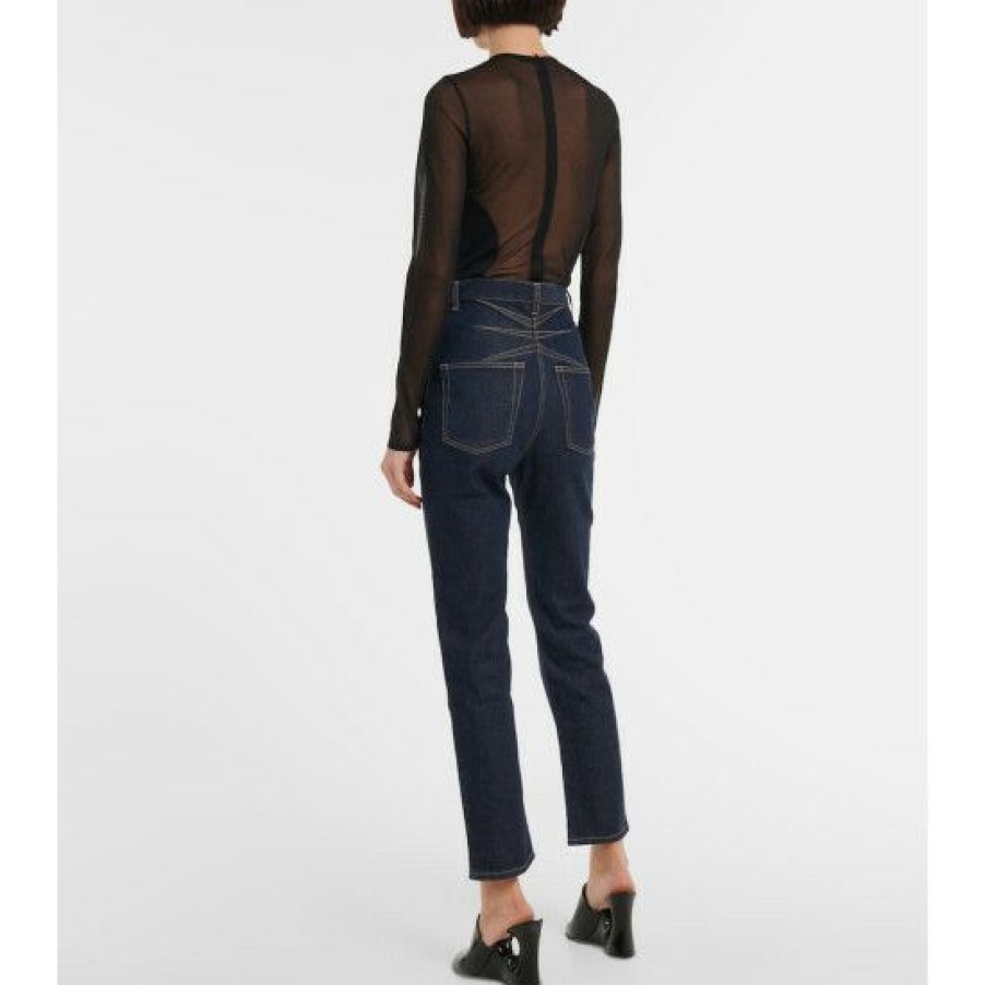 * Alaia High-Rise Slim Jeans