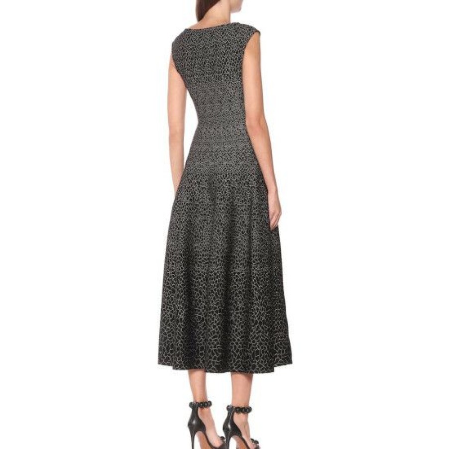 * Alaia Stretch-Jacquard Midi Dress