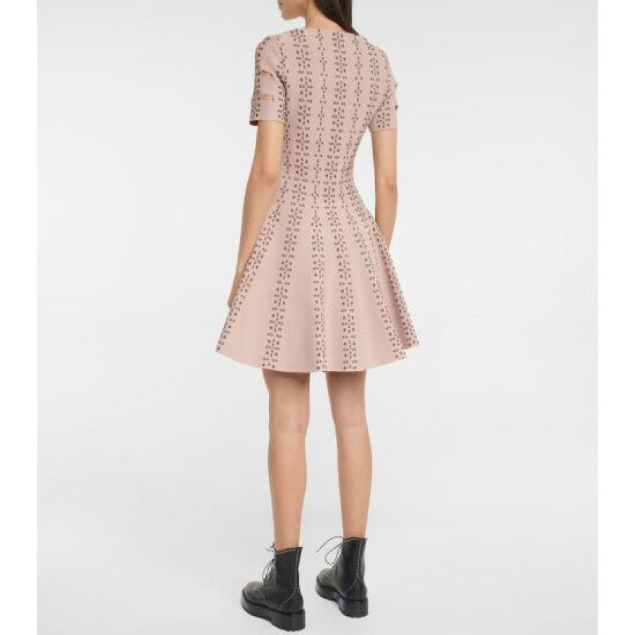 * Alaia Stretch-Knit Jacquard Minidress