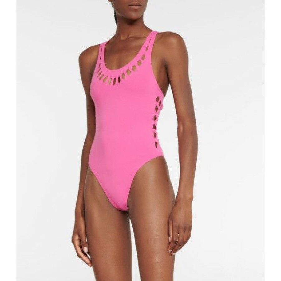 * Alaia Cutout Racerback Swimsuit