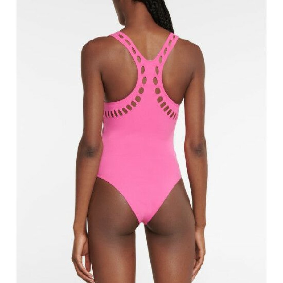 * Alaia Cutout Racerback Swimsuit