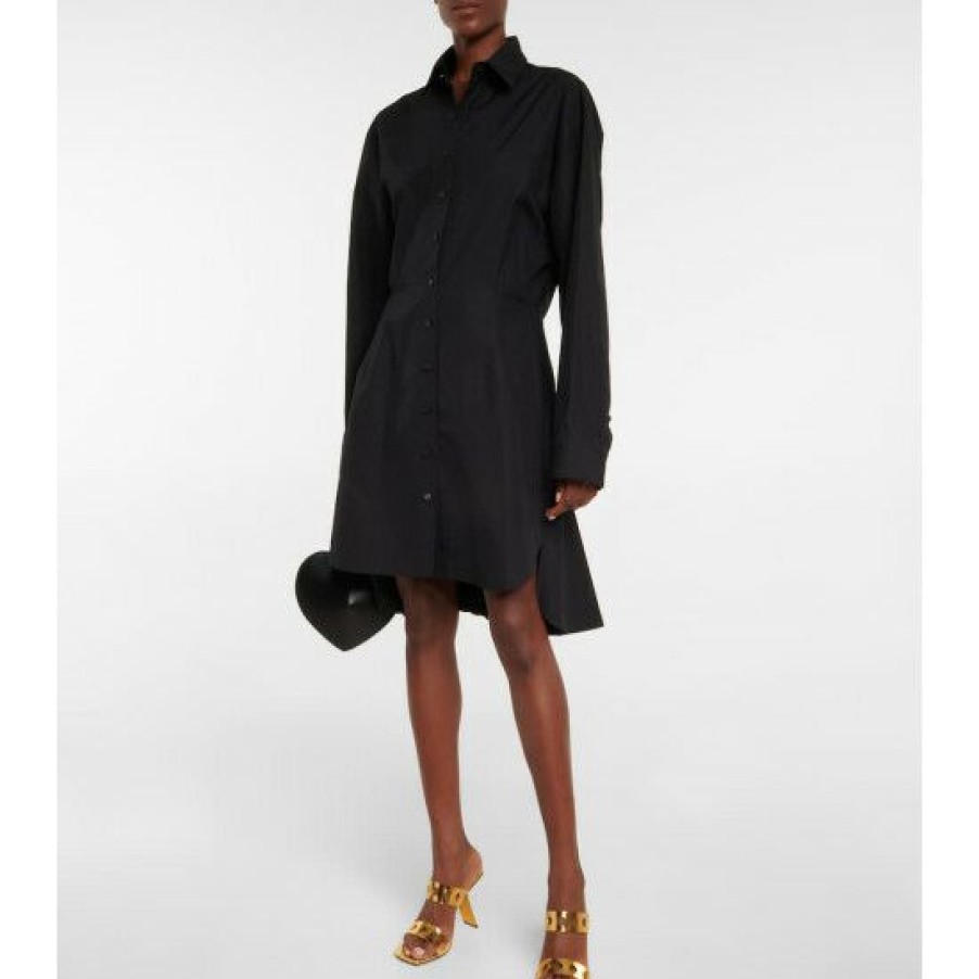 * Alaia Cotton Poplin Shirt Dress