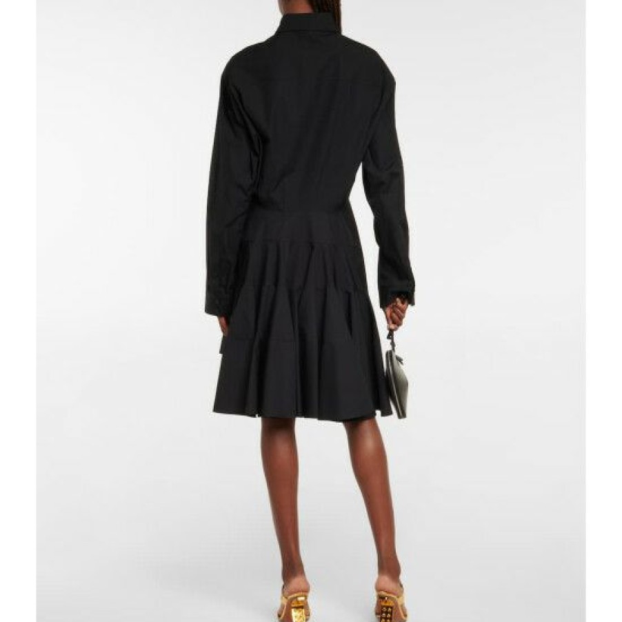 * Alaia Cotton Poplin Shirt Dress