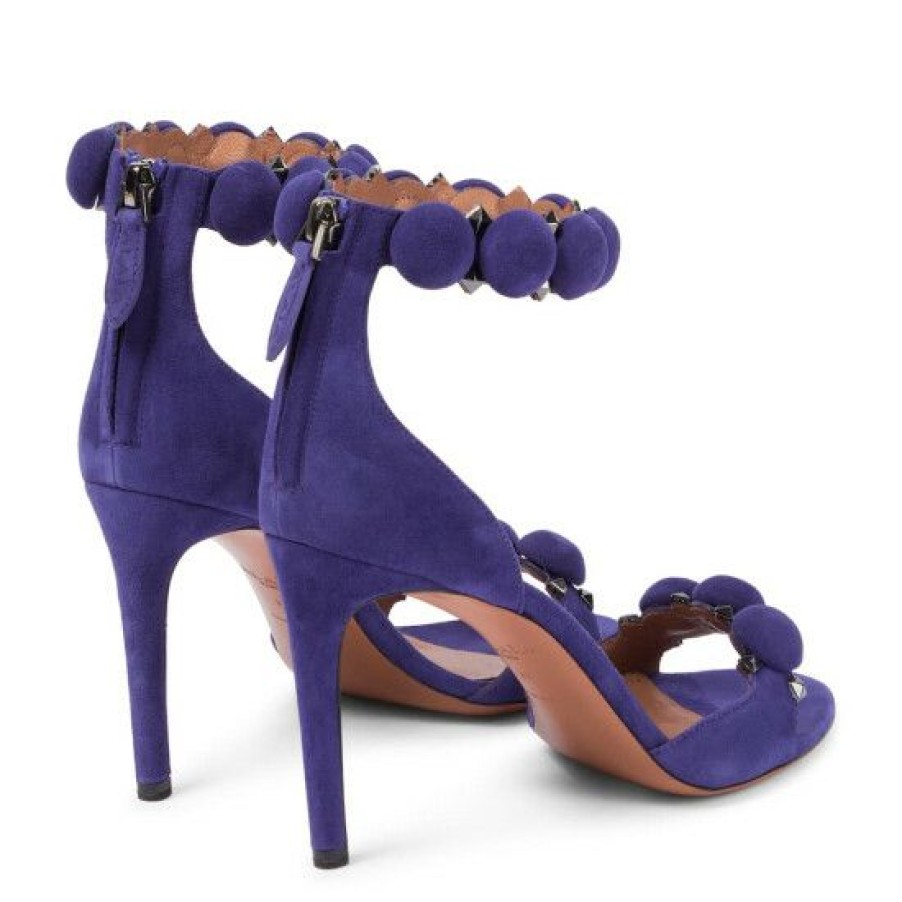 * Alaia La Bombe 90 Suede Sandals