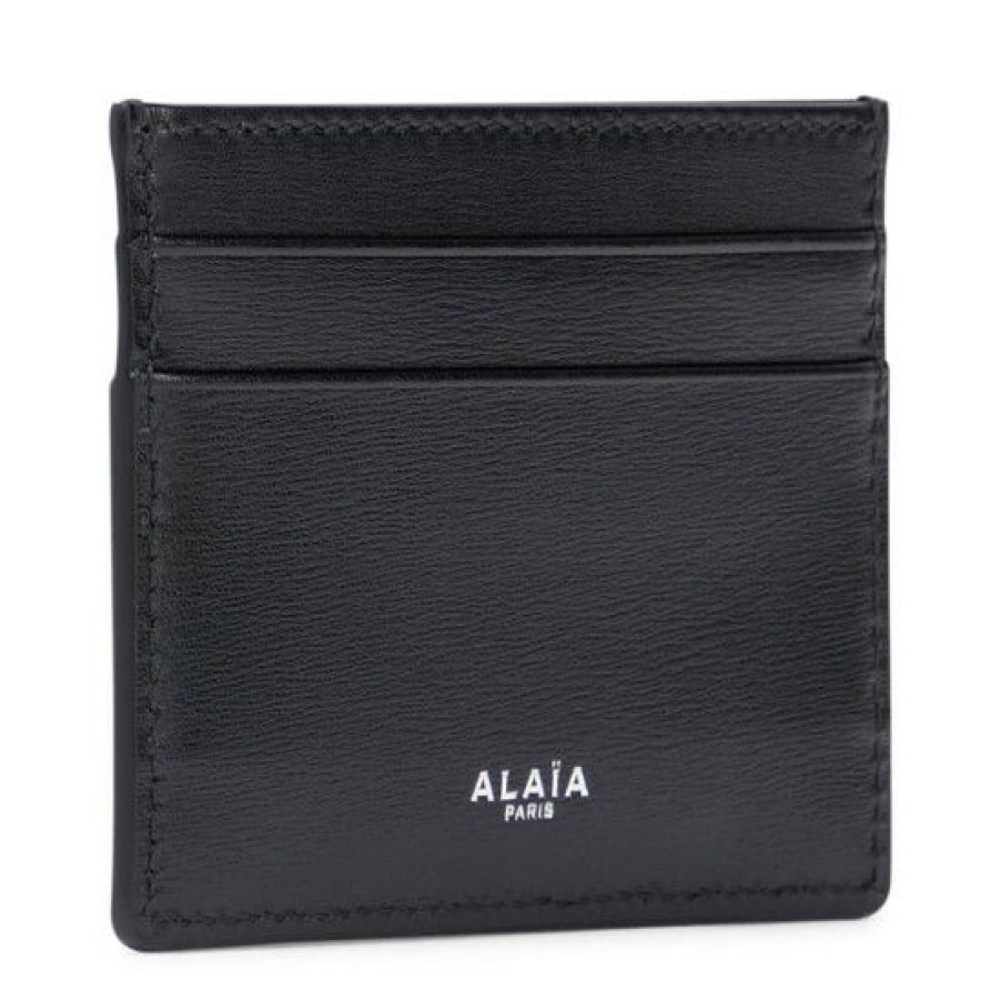 * Alaia Logo Leather Card Holder