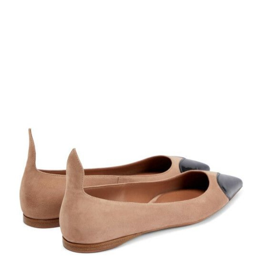 * Alaia Le Coeur Suede Ballet Flats