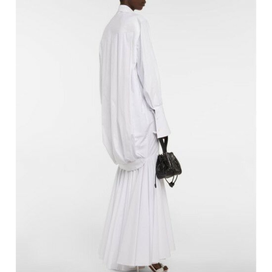 * Alaia Cotton Poplin Maxi Shirt Dress