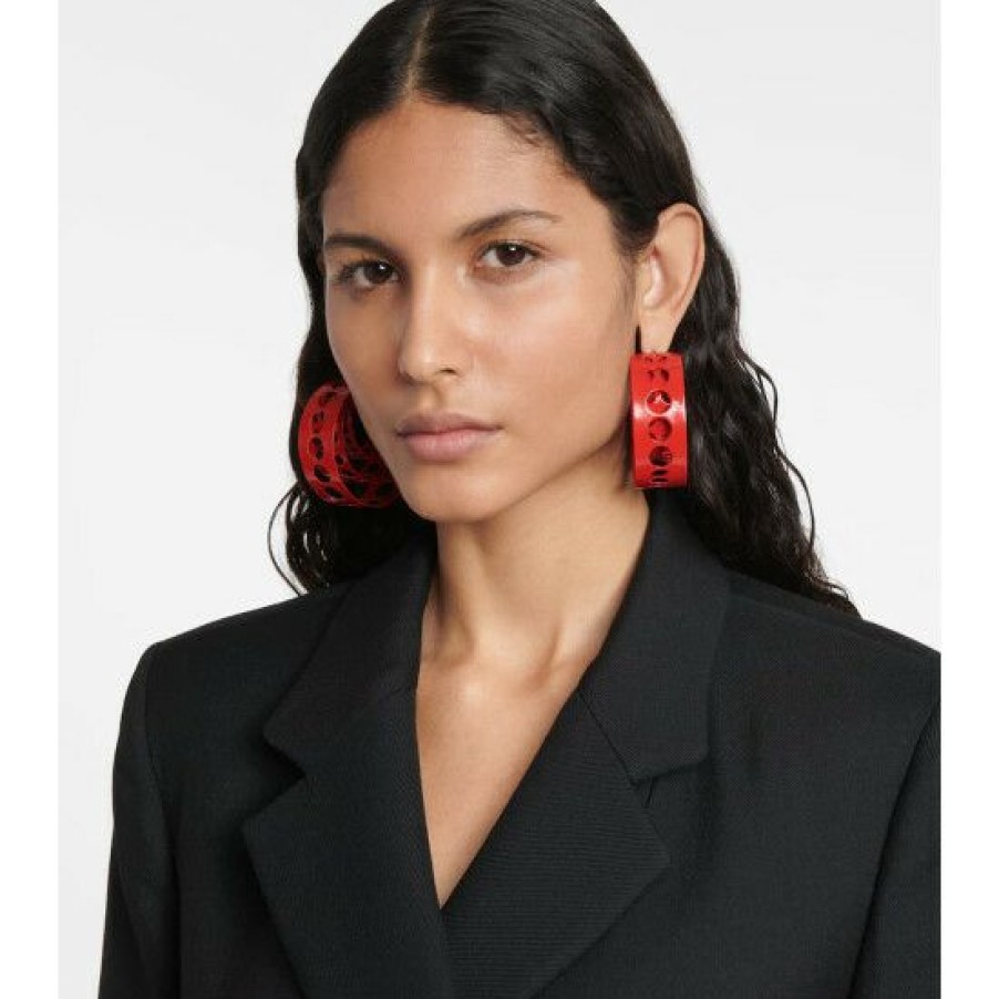 * Alaia Medium Hoop Earrings