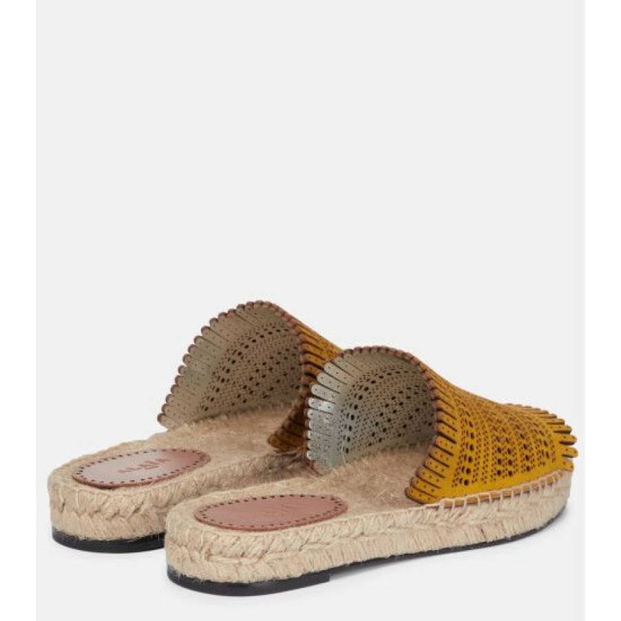 * Alaia Suede Espadrilles