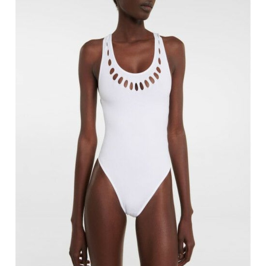 * Alaia Cutout Racerback Swimsuit