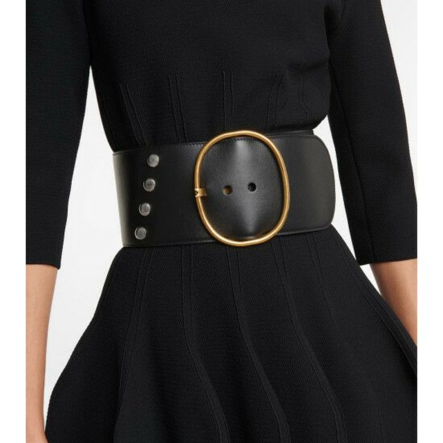 * Alaia Embellished Leather Belt