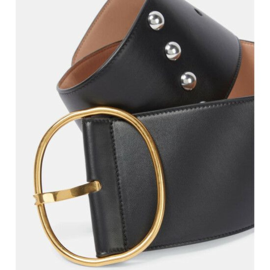 * Alaia Embellished Leather Belt