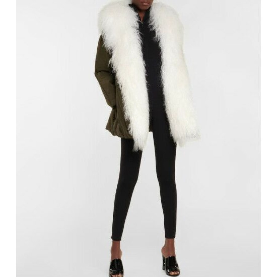 * Alaia Shearling-Lined Coat