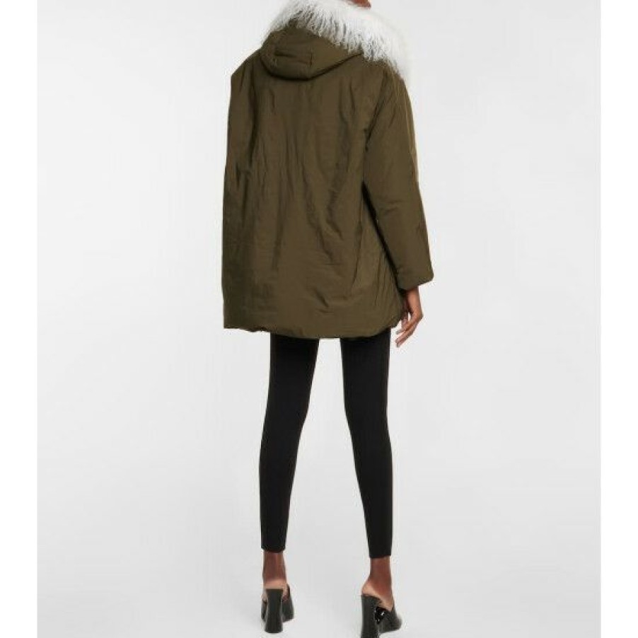 * Alaia Shearling-Lined Coat