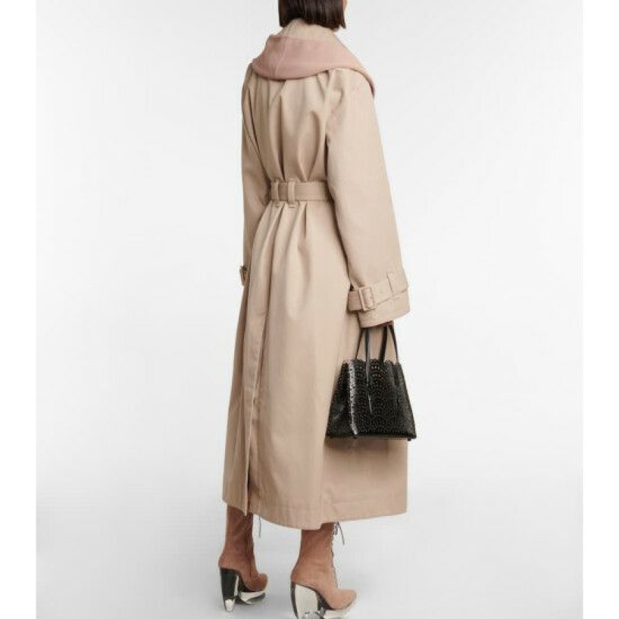 * Alaia Hooded Trench Coat