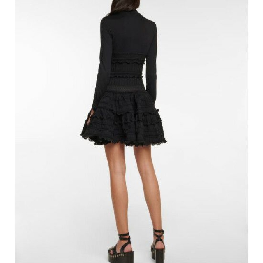 * Alaia Crinoline Wool Minidress