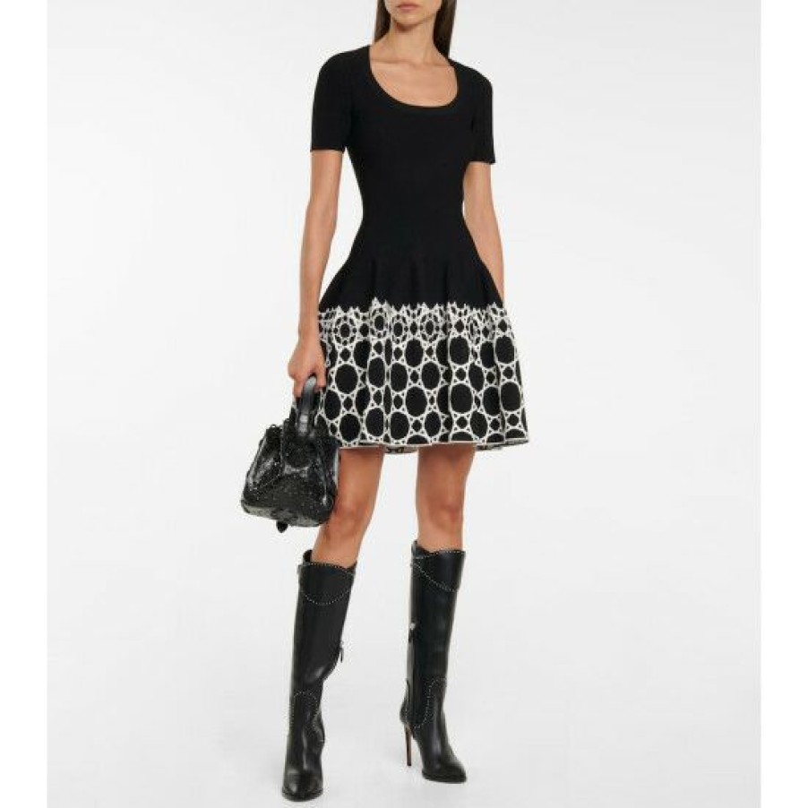 * Alaia Studded Leather Knee-High Boots