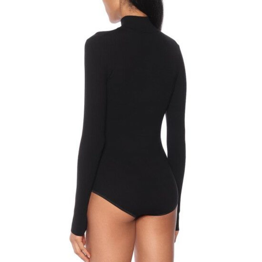 * Alaia Wool-Blend Turtleneck Bodysuit